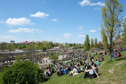 Un jour d'èté à Mauerpark - ville de Berlin -Allemagne