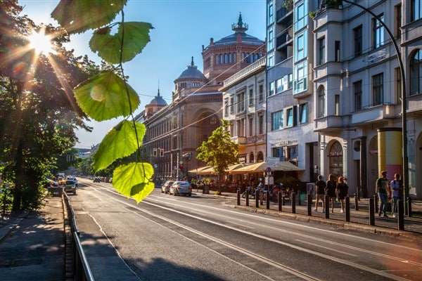 Oranienburger street in Berlin Mitte