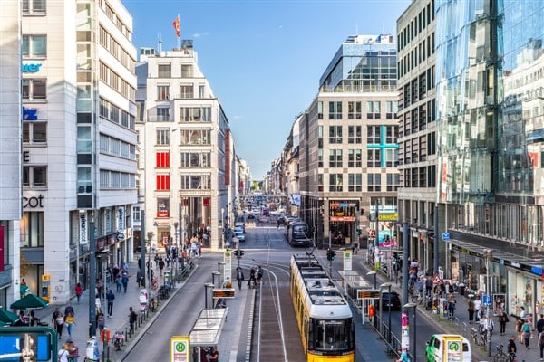 Friedrichshstrasse, the commercial avenue of Berlin Mitte