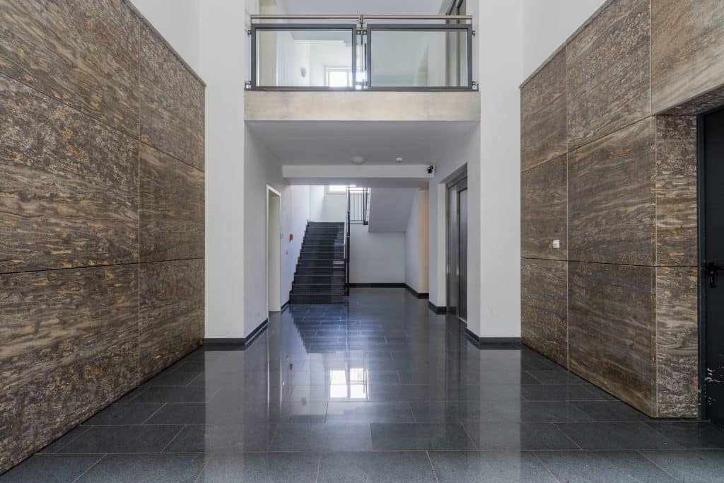 Luxury building entrance in Berlin-Mitte, Germany