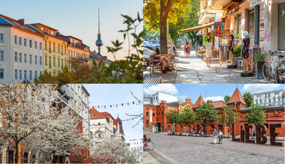 Prenzlauer Berg hotspots close to the apartments at Duett