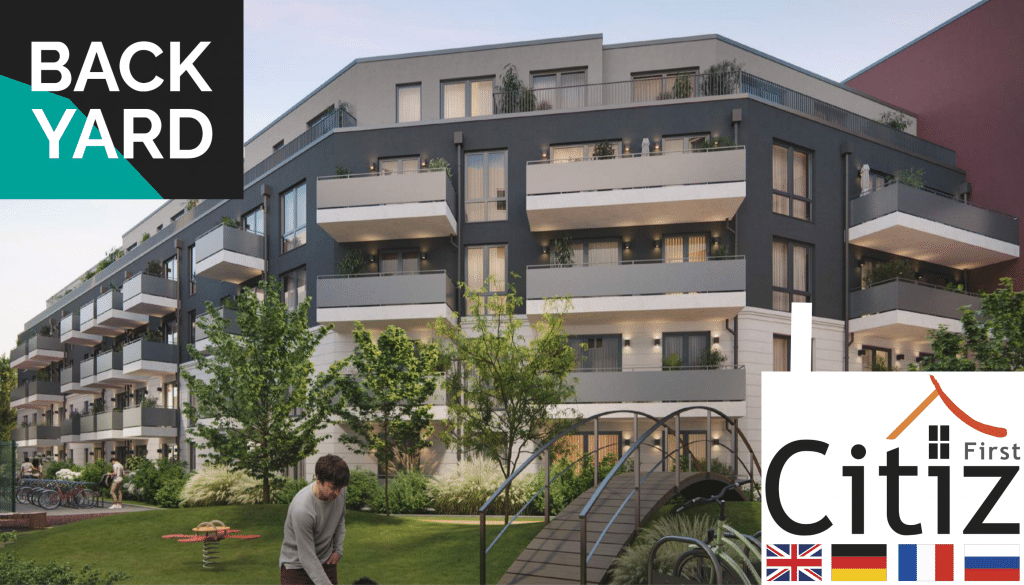 Main visualisation with logo of the Backyard in Berlin Wedding