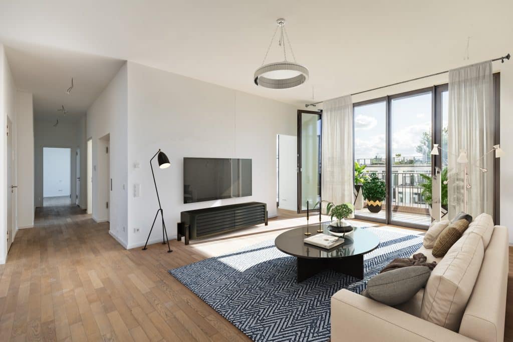 View from a penthouse apartment in the The Kurfürst Berlin property