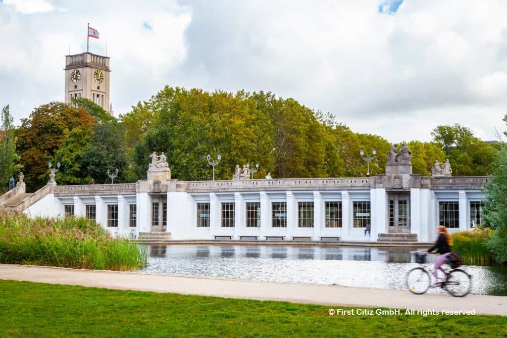View of city hall of Berlin Schöneberg in Germany